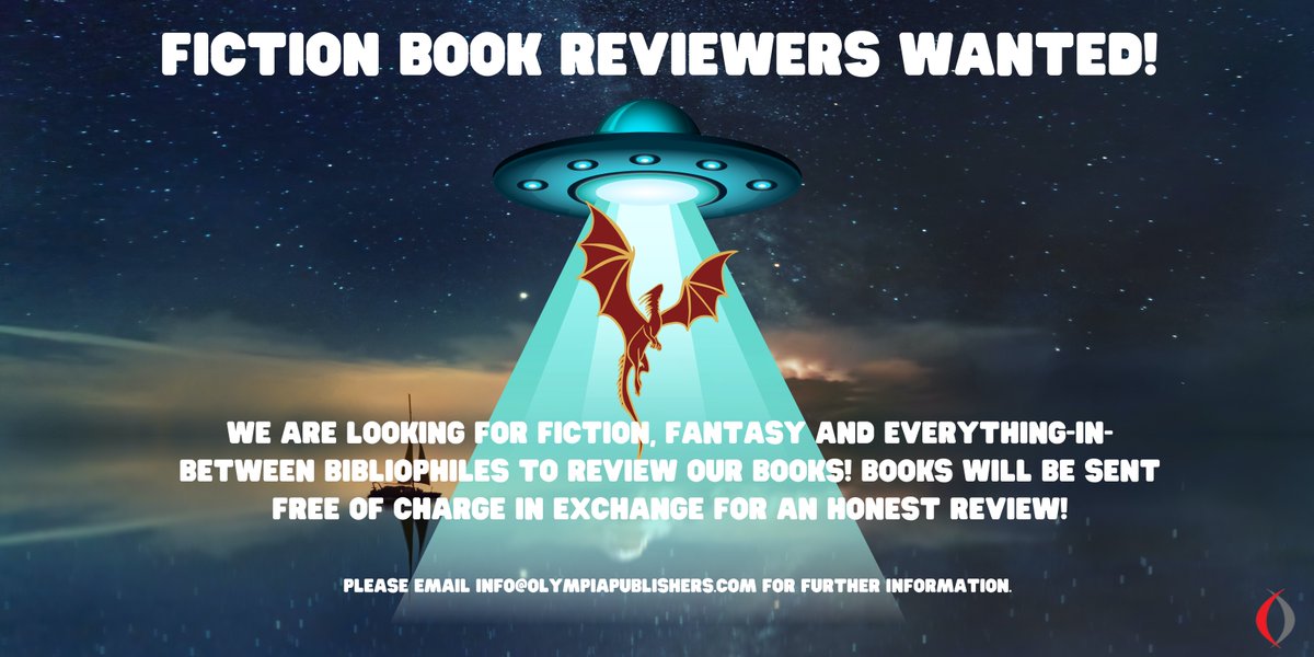 ATTENTION READERS! We are seeking fiction, fantasy and everything-in-between bibliophiles to review our books! Books will be sent FREE OF CHARGE in exchange for an HONEST REVIEW. Please see the article below for details! 📚
ow.ly/PLvI50Ok7sR

#reviewerswanted #bookreviewers