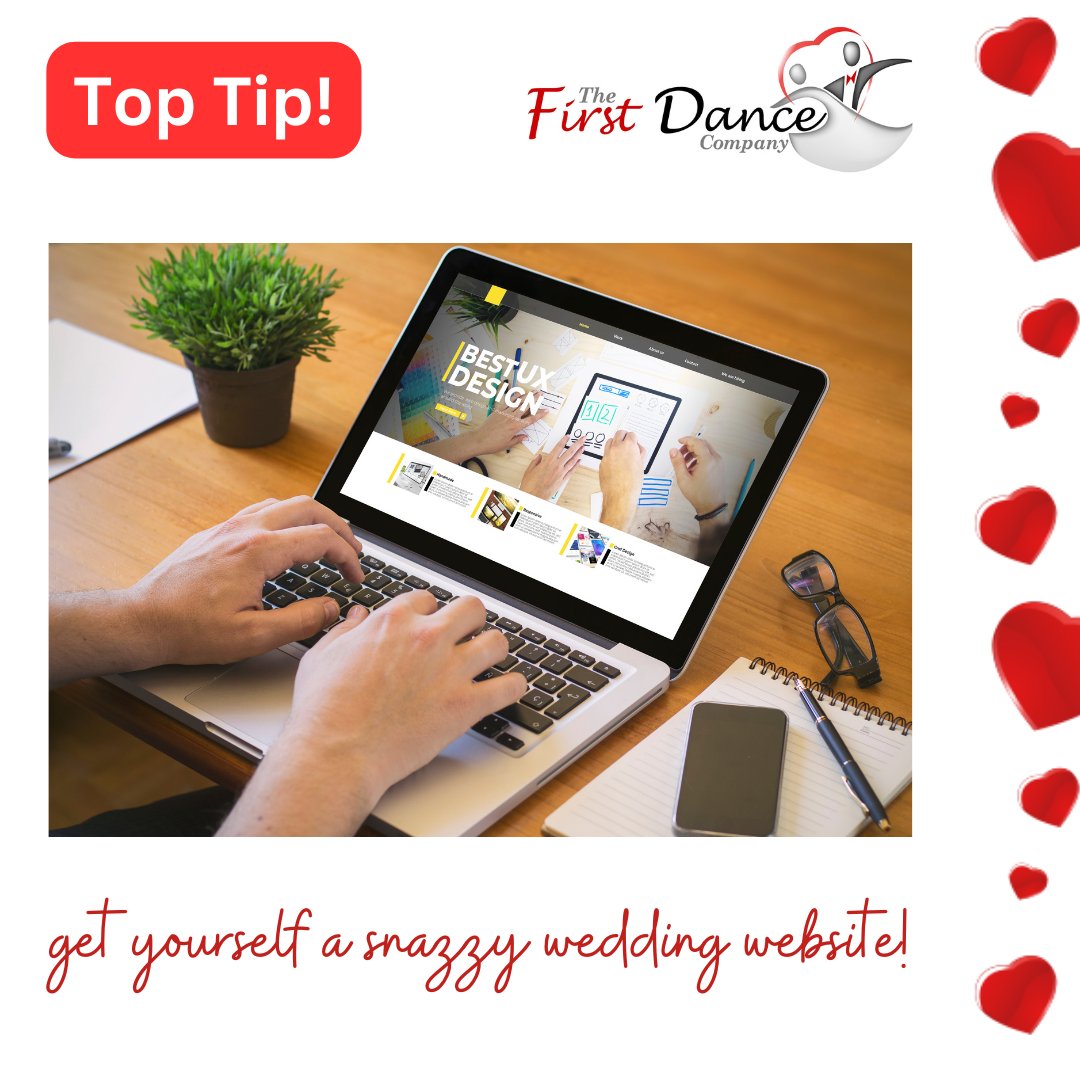 Tip of the week:  A snazzy  #WeddingWebsite

There are lots of places to get these free.  Keep all your #wedding info & content in one place for your guests  & update it  when you like.  Your guests can see travel info, accommodation, gift lists, & even #RSVP through these.
