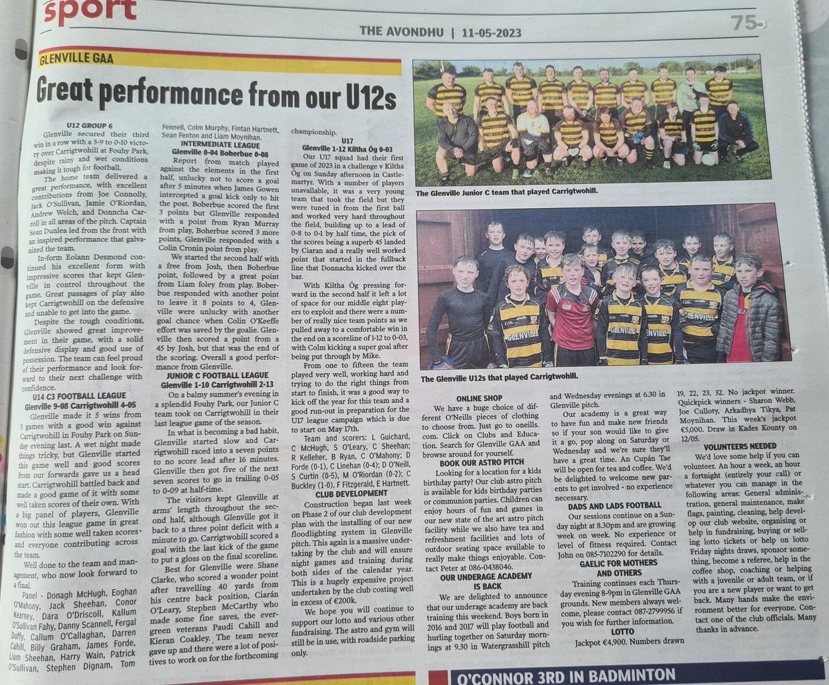 The club notes are in this week's <a href="/TheAvondhu/">The Avondhu</a> and available to view on the <a href="/EastCorkGAA/">Imokilly GAA</a> website here 👇 
eastcorkgaa.com/news-detail/10…