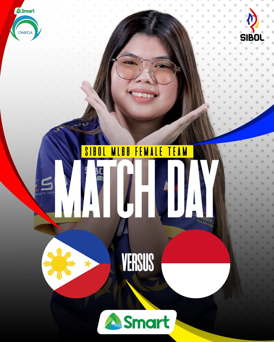 OmegaEsportsPH's tweet photo. THIS IS IT! π₯
Our girls are preparing to aim for that gold.π₯
Samahan nyo kaming manood at suportahan ang ating mga pambato!
#SibolpoweredbySmart #LakadMatatag #TaonNgTagumpay #32ndSEAGames #OneShotOmega #PowerOfSmart #SmartAko #BeLegendary https://t.co/zNvDCoVHea