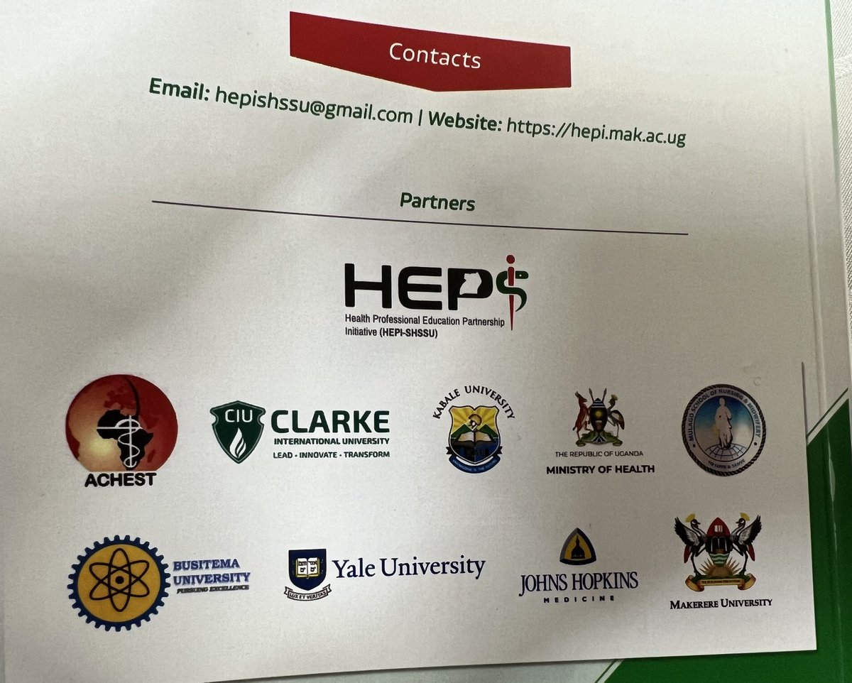 Rose Nanyonga Clarke PhD (@rosenanyongacla) on Twitter photo Attending the Health Professions Education Conference 2023: Health Professions Education for Improved Health Outcomes <a href="/CIUuga/">Clarke International University</a> <a href="/HepiShssu/">HEPI-SHSSU</a> Attending the Health Professions Education Conference 2023: Health Professions Education for Improved Health Outcomes <a href="/CIUuga/">Clarke International University</a> <a href="/HepiShssu/">HEPI-SHSSU</a>