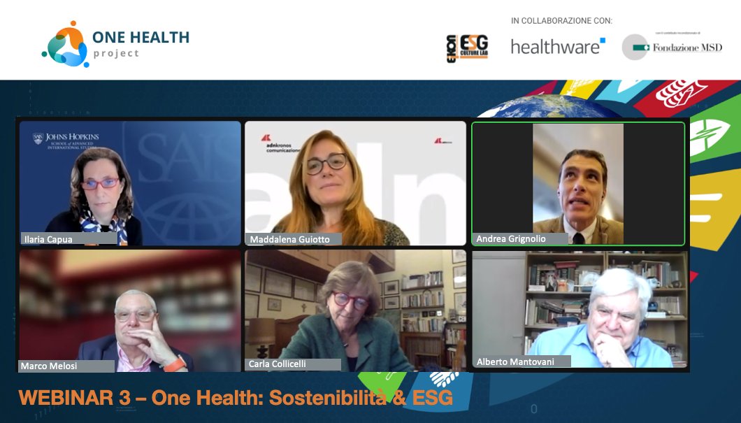 Riconoscere la complessità, ingaggiare le #persone, investire in #prevenzione, accrescere la consapevolezza su #circolarità della #salute. I messaggi chiave del 3° #webinar di onehealthproject.com 🌍La salute di tutti dipende da ognuno di noi. A presto con #OneHealth Project!