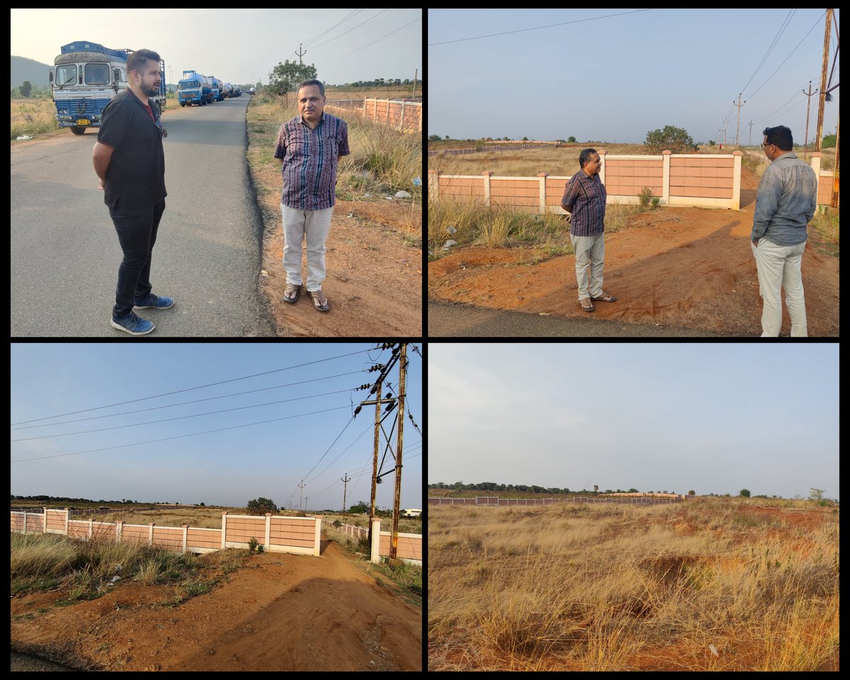 Dipa_Balangir's tweet photo. Field visit to MSME park at Sadeipali, Balangir with  MD, OVO farms pvt ltd to identify the alternative location where the land for the unit can be feasible. @CollectorBgr @dipaops https://t.co/zpGzwOI3gr
