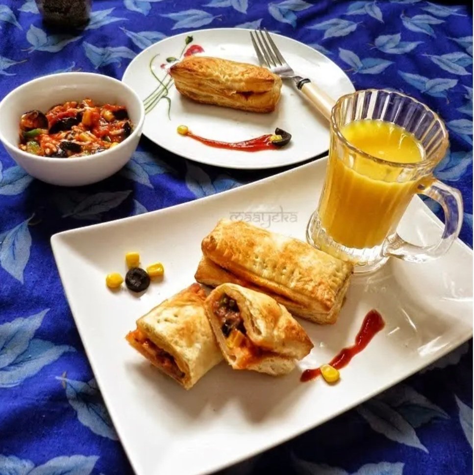 maayeka's tweet photo. Chessy Pizza Puffs
Crisp puff pastries Stuffed with tangy Pizza topping
Recipe -
https://t.co/6yTS2LgtAT
#food #snack #recipe #vegan https://t.co/GfkLxqORoY
