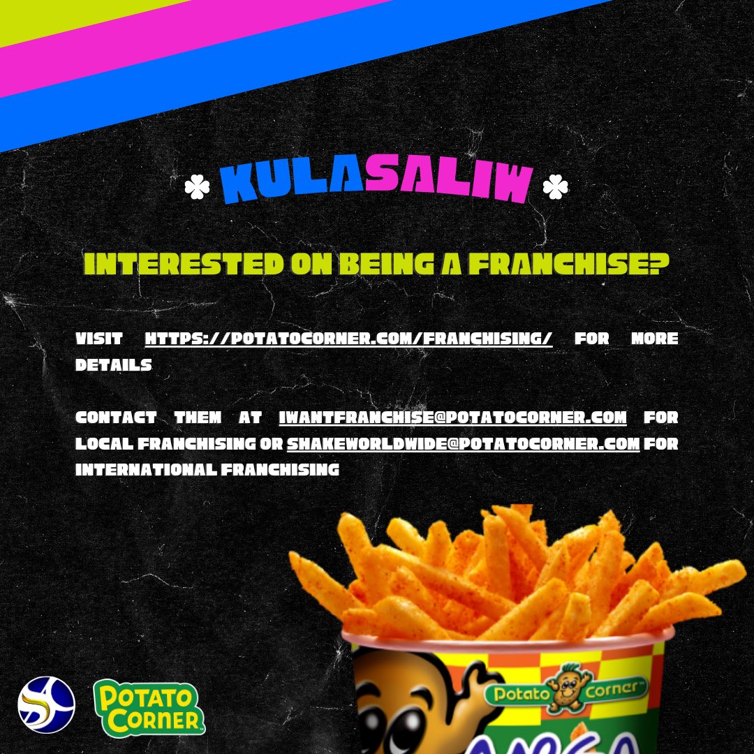 SSC_SC's tweet photo. KULASALIW WAS SPONSORED BY:
Dazzle Me Cosmetics
Jack ‘N Jill
Potato Corner ⭐️
Babba’s 
Double B Burgers
Takoyaken Takoyaki (Guadalupe Branch)
Juice ko, Burger Mo
Dim Haven

IN PARTNERSHIP WITH:
PPop Com
AdJMA
True Creators Studio
SBTown
Prod Axia

5/5 https://t.co/WSYzIRy75S