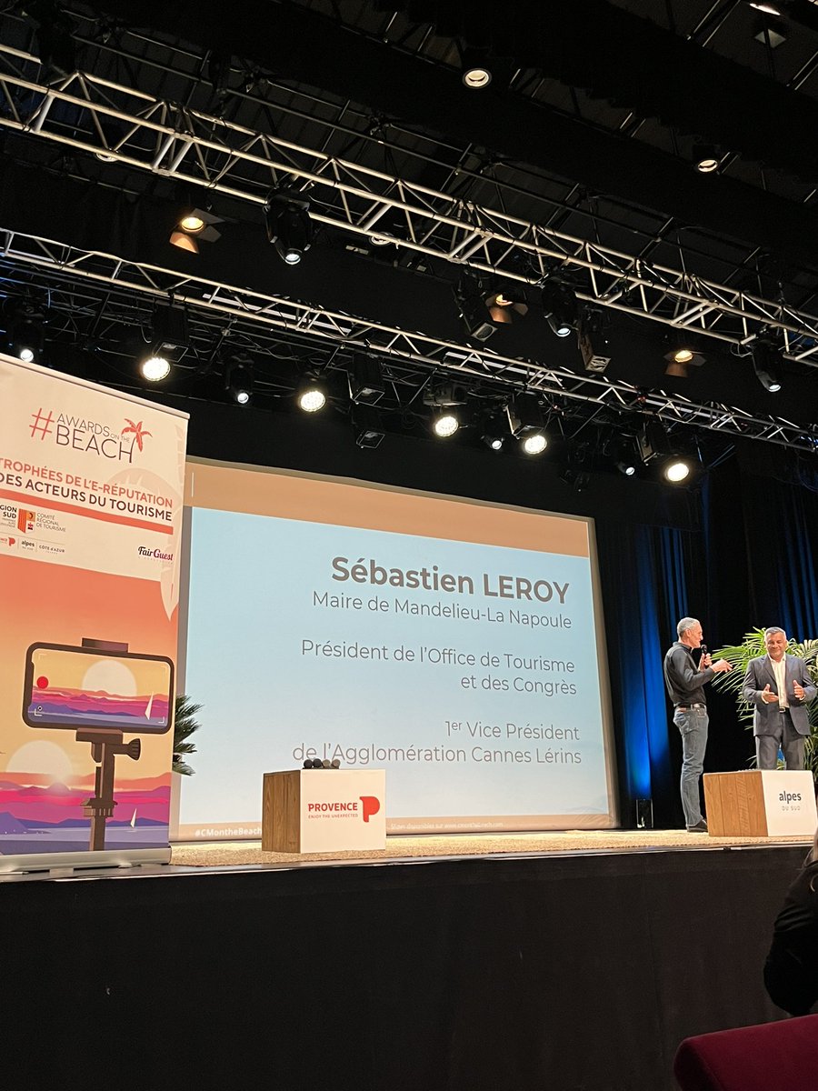 En direct de #CMOnTheBeach, l’event content Marketing et numérique dédié au tourisme 👌🏻
Des intervenants de qualité qui mettent le doigt sur les défis de demain avec un discours engagé et engageant 👏🏻
#TourismeDurable <a href="/MandelieuVille/">Mandelieu-La Napoule</a> <a href="/MandelieuOTC/">Mandelieu Tourisme</a> <a href="/MANDELIECONGRES/">MANDELIEU CONGRES</a>