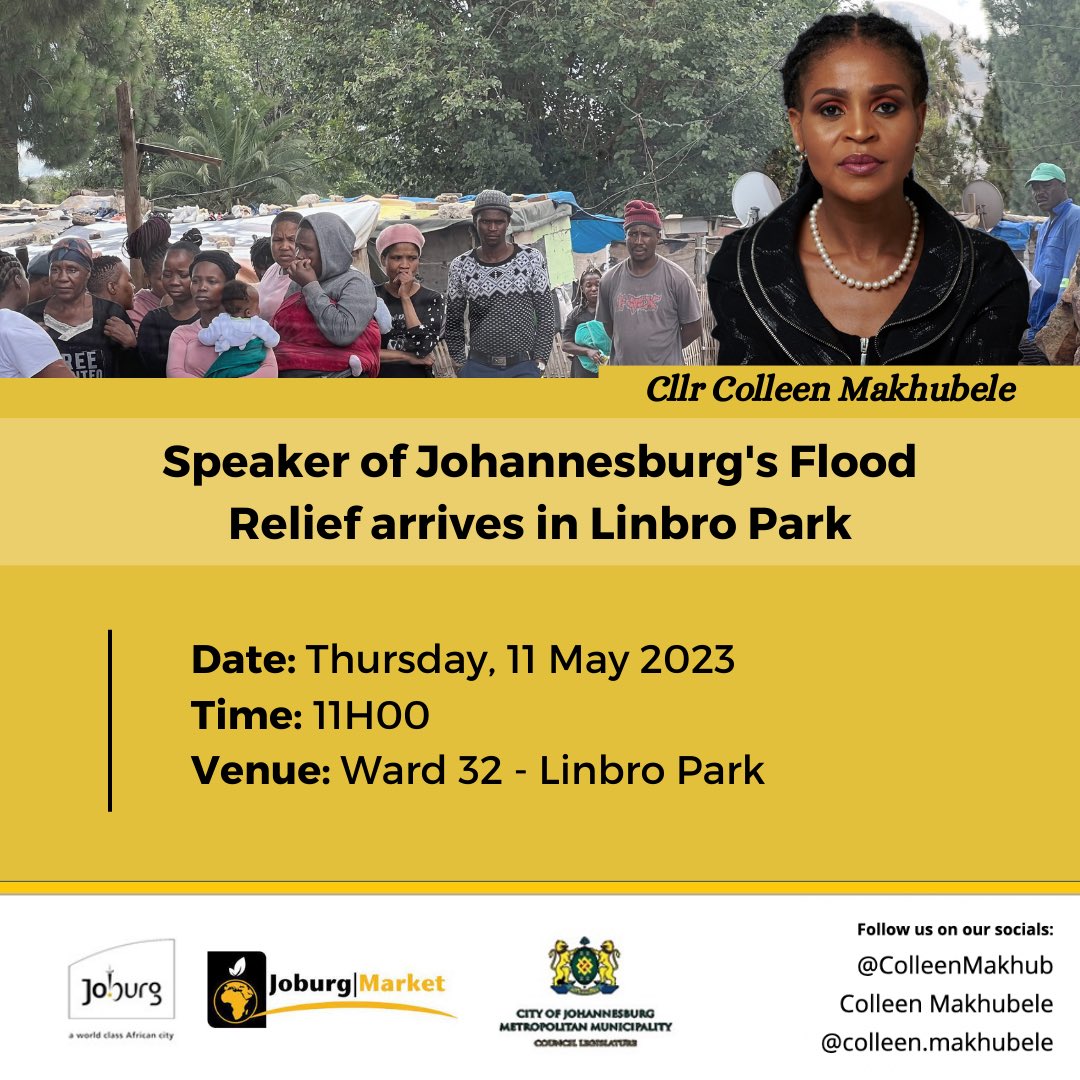 ColleenMakhub's tweet photo. Storms and floods continue to occur, resulting in the dilapidation of some of the city's poorest areas. #LinbroPark, we are in your region today! #SpeakerOfThePeople https://t.co/P1Wxede4iL
