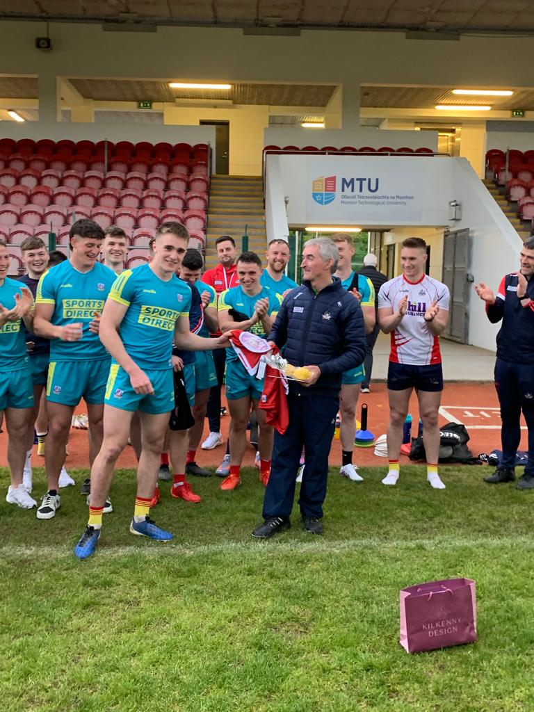 OfficialCorkGAA's tweet photo. Mick Curtin's 30 Years of service to Cork Senior Footballers Acknowledged; https://t.co/CVPaWMUSdP