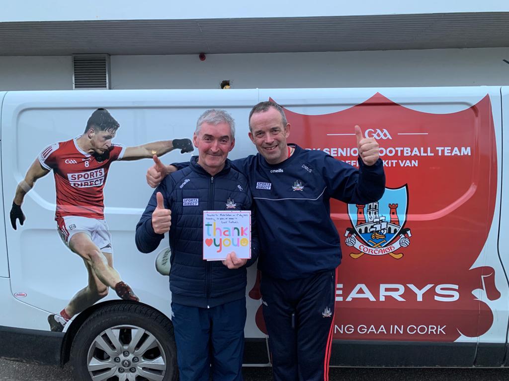 OfficialCorkGAA's tweet photo. Mick Curtin's 30 Years of service to Cork Senior Footballers Acknowledged; https://t.co/CVPaWMUSdP