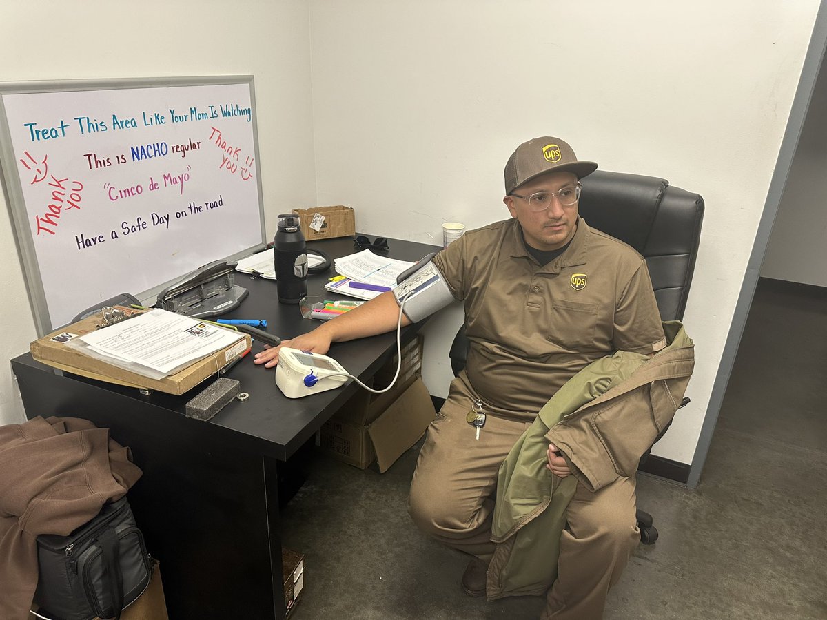 San Fernando (@sfecafeedersfty) on Twitter photo Yesterday we brought the blood pressure machine out. Some of ours drivers and Supervisors tested their blood pressure. This is your information only. We would never post your results. We just want you to be aware of your health❤️ <a href="/UPSOntarioDDST/">UPSOntarioDDST</a> <a href="/UPS/">UPS</a> <a href="/divine2wincom/">Trina Norman</a> <a href="/LouRivieccio/">Lou Rivieccio</a> Yesterday we brought the blood pressure machine out. Some of ours drivers and Supervisors tested their blood pressure. This is your information only. We would never post your results. We just want you to be aware of your health❤️ <a href="/UPSOntarioDDST/">UPSOntarioDDST</a> <a href="/UPS/">UPS</a> <a href="/divine2wincom/">Trina Norman</a> <a href="/LouRivieccio/">Lou Rivieccio</a>