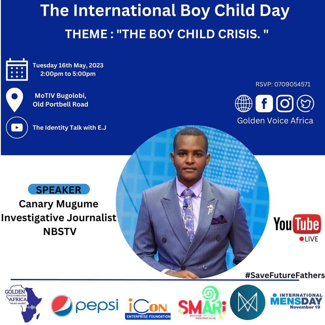5 days to go. Tell a friend to tell a friend to bring a number of friends. Because this event is going to be so fun and educative. And that they shouldn't miss it. #SaveFutureFathers #internationalboychildday