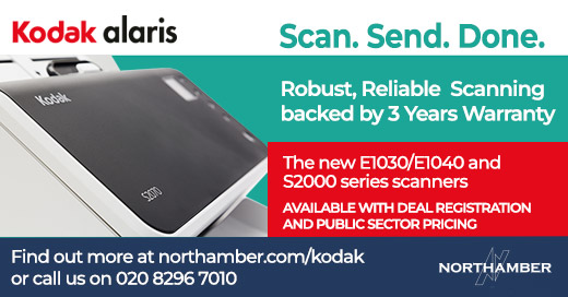 Transform your paper documents into intelligent and accurate information while enhancing your business processes.
Ask our experts about Deal Registration pricing available on our Kodak Alaris range. Talk to our team on 020 8296 7010 or visit northamber.com/kodakalaris
#kodakalaris