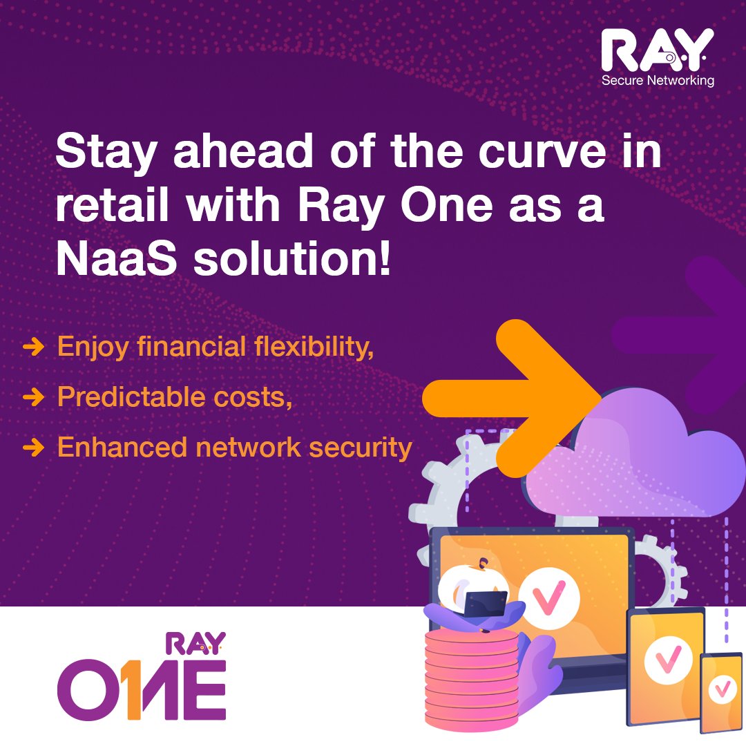 RayWifi's tweet photo. Want to stay ahead of the curve in retail? Look no further than Ray, the leading NAAS solution! With Ray One, you can streamline your retail operations, and provide an unbeatable customer experience. Don't fall behind the competition - try Ray today! #RetailTech #NAAS #RayOne https://t.co/2BpA15LfsP