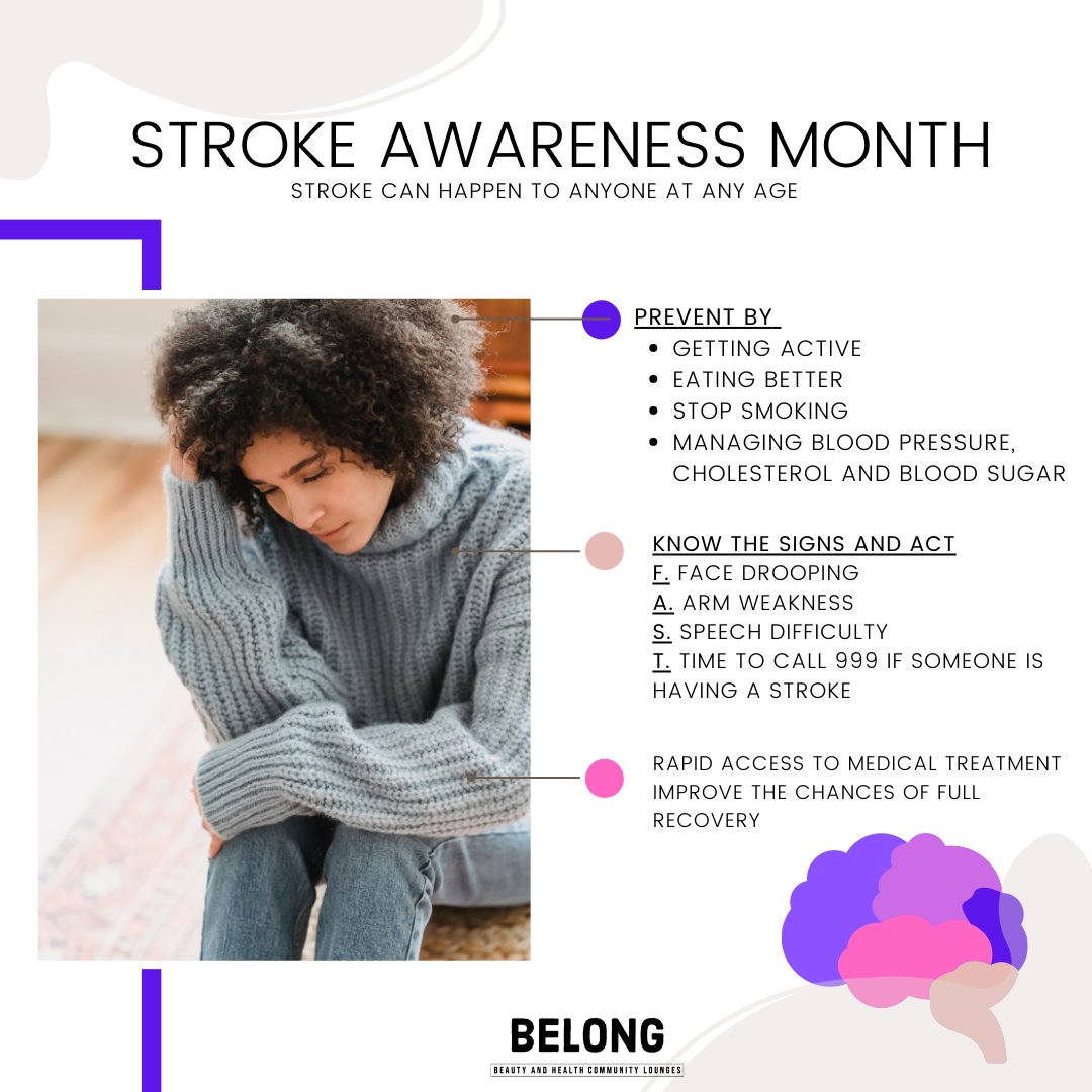 Did you know that May is #StrokeAwarenessMonth? The BELONG team is working to promote heart health in London. Know the signs and act F.A.S.T. For more information: nhs.uk/conditions/str…