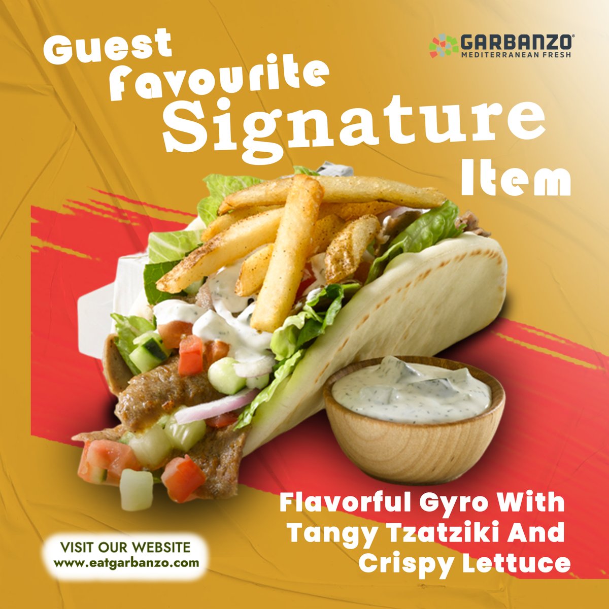 Embark on a flavorful journey with Garbanzo's Signature Gyro, a guest's favorite that delights with tangy tzatziki and fresh crispy lettuce.

Visit us today:eatgarbanzo.com/menu/

#favorite #gyro #guestfavorite #customerchoice #best #restaurant #healthyfood #healthy #foodlovers