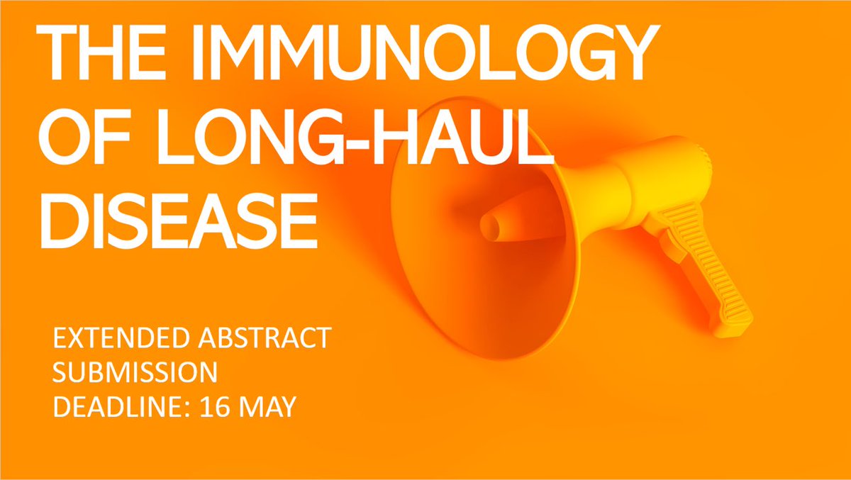 🤩 Abstract submission deadline extended for the Immunology of long-haul disease meeting #BSIBristol23 Share your #Immunology research! Check out our fantastic programme, register and submit by 16 May👇

immunology.org/events/immunol…