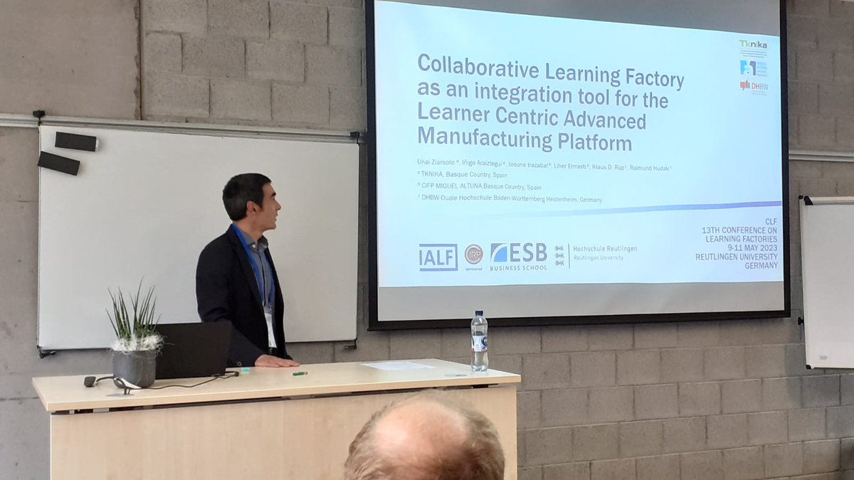 Miguel_Altuna's tweet image. 🧑‍💼Unai Ziarsolo presenting #LCAMP_EU
🔘Explaining the WP06 concept of Collaboratibe Learning Factory with LCAMP partners of Miguel Altuna and Tknika, at CLF2023 in Germany.

#CoVEs #VET #MiguelAltuna