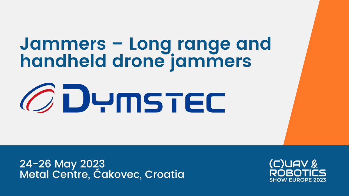 CUAV_Show_EU's tweet photo. #CUAVshowEU topics 🚀
Coming all the way from South Korea, Dymstec Co., Ltd.,  is bringing their #jammers. Visit them at the booth and don't miss their presentation at the conference and the demo zone.
🗓 May 24-26, 2023, Čakovec, Croatia
👉Register today: https://t.co/tgK0AAaRwJ https://t.co/Hg4srgNNag