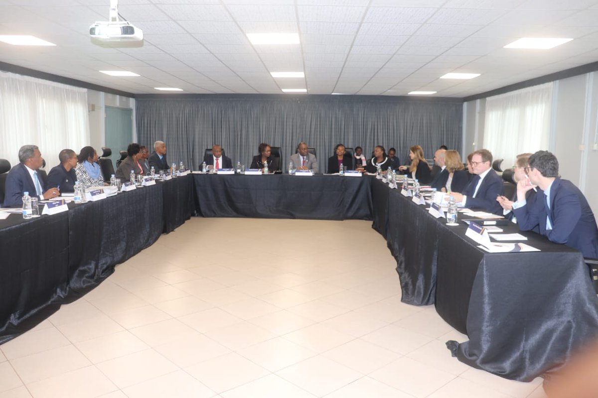 ODPP_KE's tweet photo. A delegation from the UK led by the Minister for Security, The Rt.Hon. Tom Tugendhat, paid a courtesy call to the DPP at the Prosecution Training Institute, Loresho, Nairobi. They toured the institute and explored potential areas for collaboration between the two countries. https://t.co/RRAVecpHu9