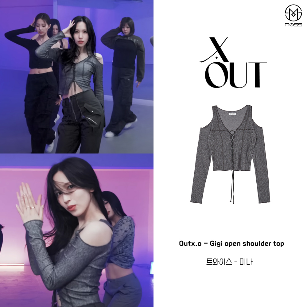 moss36470702's tweet photo. _
Celeb : #트와이스 #미나 #TWICE #MINA
Brand : #아웃엑소 #outxo
Product : Gigi open shoulder top
Price : 69,000원
Source : 트와이스 공식 유튜브 채널

https://t.co/mOEfFo8k0C https://t.co/bBO20nRaV8