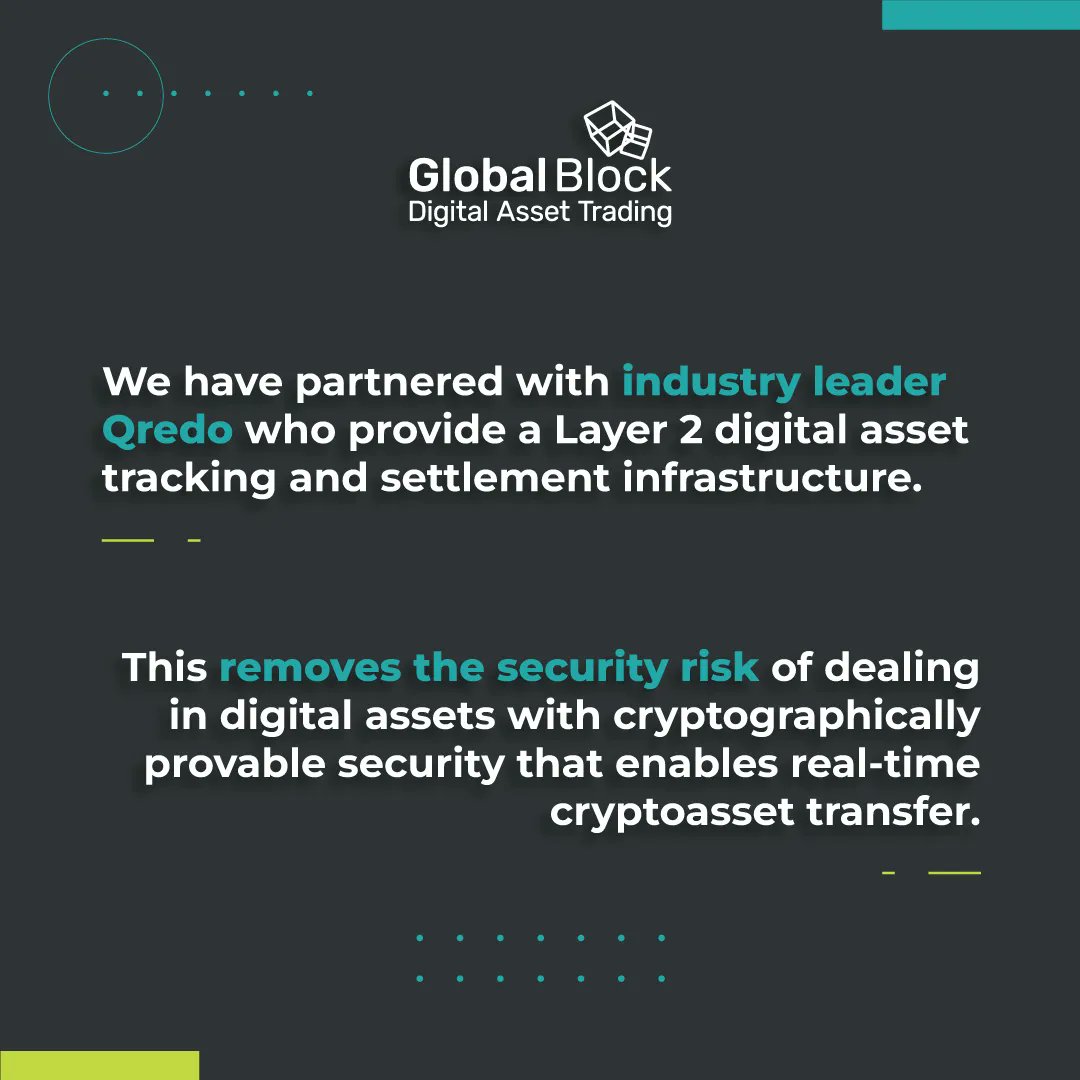 Globalblocknews's tweet photo. We have partnered with industry leader Qredo to remove the security risk of dealing in digital assets. 📲 Trade crypto securely with confidence, and download our app today: https://t.co/idNWsYZGOO

#cryptoapp #tradingcrypto #investindigitalassets #tradingcryptoapp https://t.co/FKfW442eOq