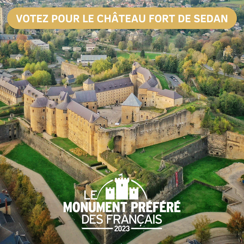 🔴 𝗠𝗢𝗡𝗨𝗠𝗘𝗡𝗧 𝗣𝗥𝗘́𝗙𝗘́𝗥𝗘 🇨🇵 | Le <a href="/Chateau_Sedan/">Château fort de Sedan</a>  concourt pour représenter la <a href="/regiongrandest/">Région Grand Est</a> dans l'émission de <a href="/bernstephane/">Stéphane Bern</a>, le Monument Préféré des Français, diffusée sur @France3tv ! 
🗳 𝗩𝗼𝘁𝗲𝘇 ! 𝗘𝗻𝗰𝗼𝗿𝗲 𝗲𝘁 𝗲𝗻𝗰𝗼𝗿𝗲 !
🌐bit.ly/MonumentPrefere