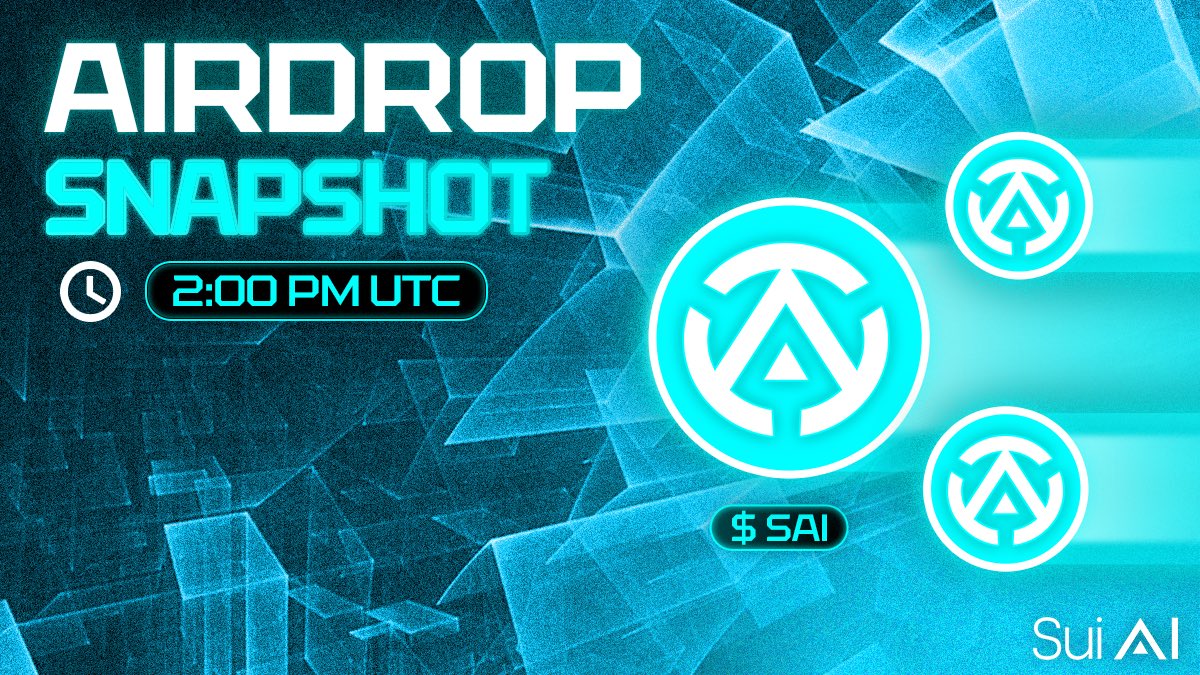 🔥 $SAI AIRDROP PREPARING SNAPSHOT 🔥

SuiAI NFT holders will get snapshot and airdrop $SAI tokens based on the number of NFT owned 🤝

⏰Snapshot: Today, 02:00 PM (UTC)

👉 Mint now: app.belaunch.io/store/645a4078…
