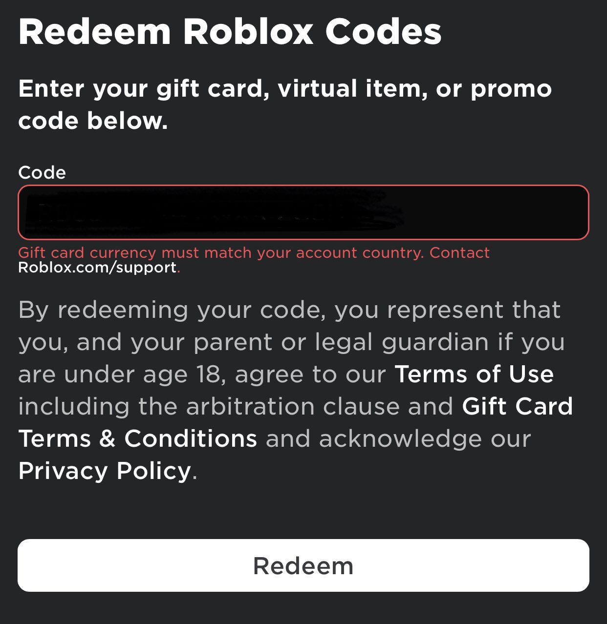 Roblox Gift Card (MY)