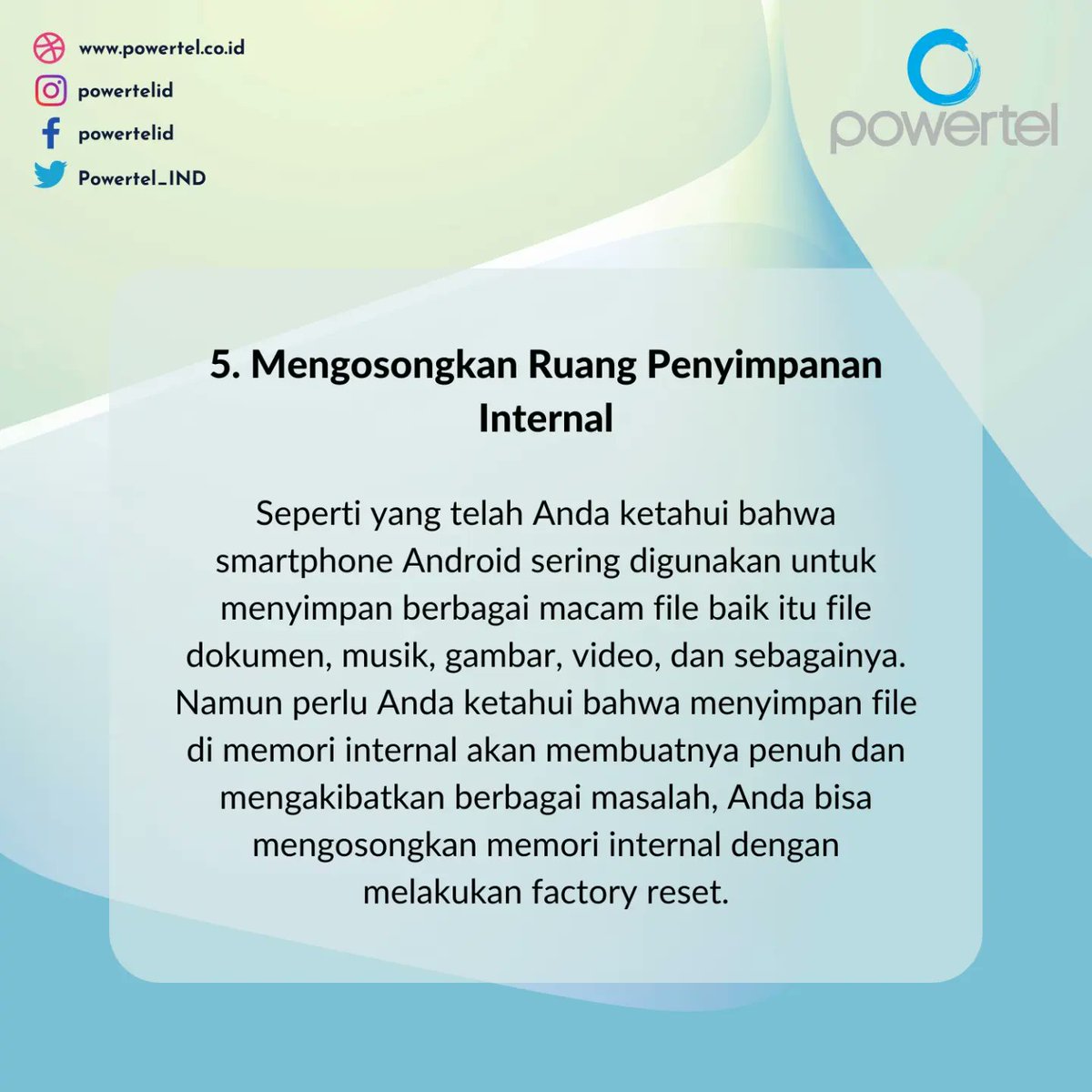 Powertel_IND's tweet image. Manfaat Factory Reset di Android Yang Harus Diketahui
#infoandroid #infosmartphone #infoponsel #android #smartphone #smartphoneandroid #factoryreset #resetpabrik #resethp #resetandroid #settingawal #tipsandroid #tipssmartphone #powertelid