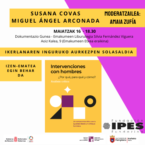 IPESEmakumeak's tweet photo. SUSANA COVAS - MIGUEL ÁNGEL ARCONADA vienen a la Biblioteca, badatoz Liburutegira!

Inscríbete · eman izena: https://t.co/fKX6cySmWU

@igualdad_na @Pamplona_ayto #ipes #investigación #feminismoa #liburutegia #masculinidades #boterea https://t.co/ihoKldXVwC