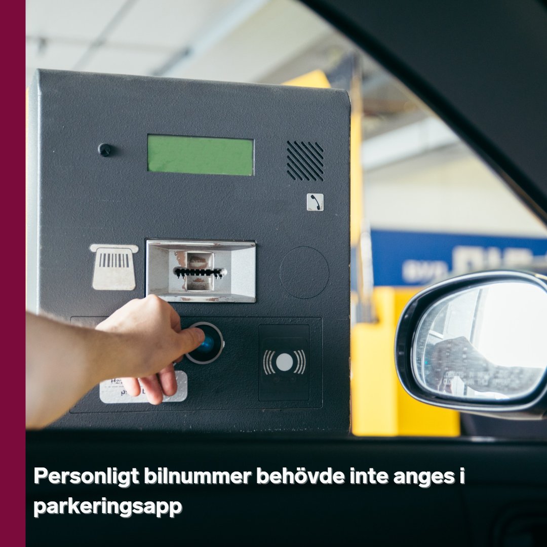 BLexnova's tweet photo. En bilägare med en personlig registreringsskylt vinner mot parkeringsbolaget trots att hon inte angav skyltbeteckningen i parkeringsappen. Enligt tingsrätten beror det snarare på avsaknad av tydliga instruktioner. Läs mer: https://t.co/yeFONOgS9a https://t.co/2FLlrmwUcH