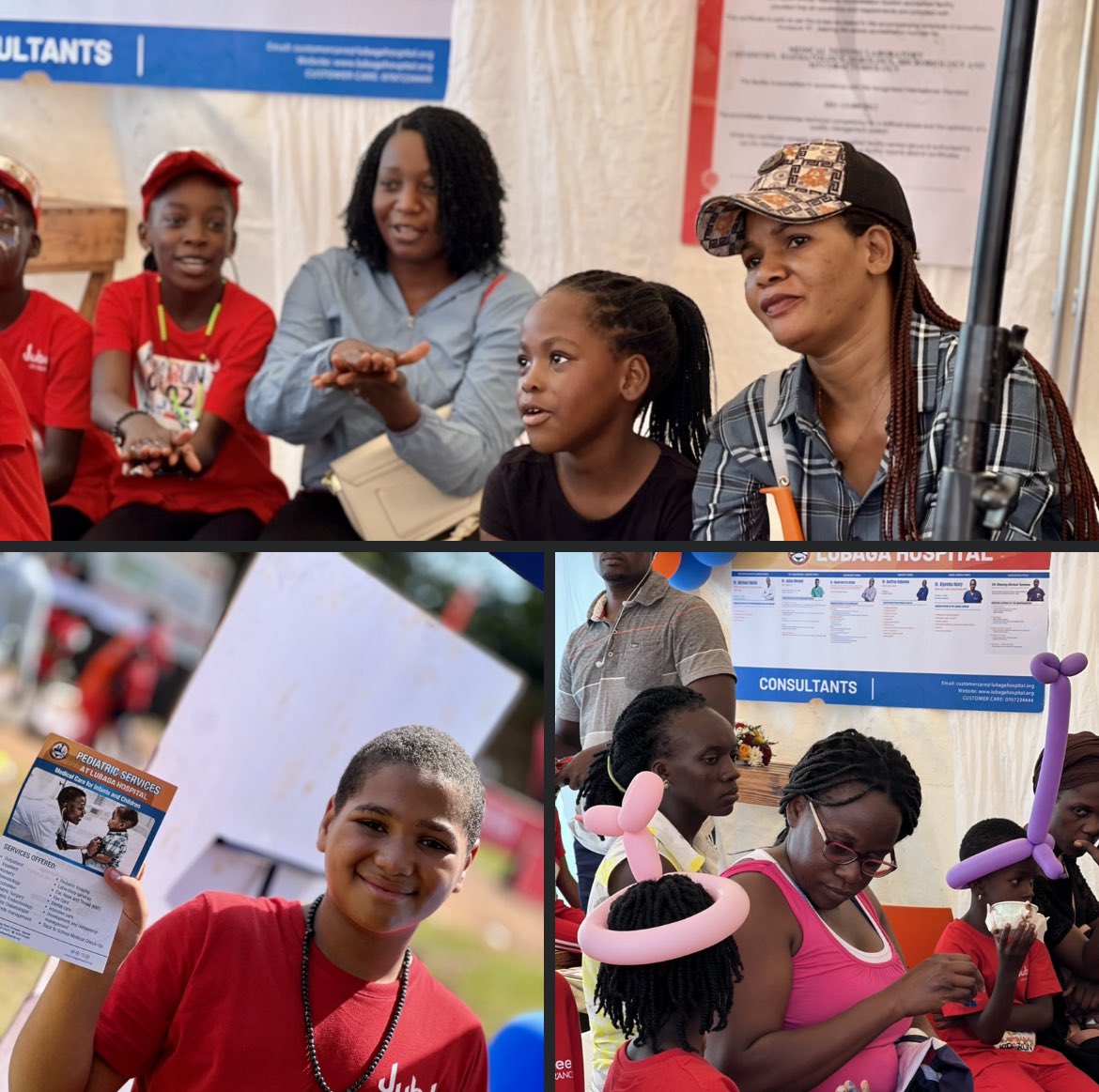kampalakidsrun's tweet photo. We thank the medical team of @LubagaHospital led by Dr. Cissy Nalunkuuma a-senior Pediatrician, Endocrinologist &amp; Diabetologist. They made sure that most of participants receive free medical check up; children's growth,dental,weight, height and general check up. #KampalaKidsRun https://t.co/ib9SR995Hw