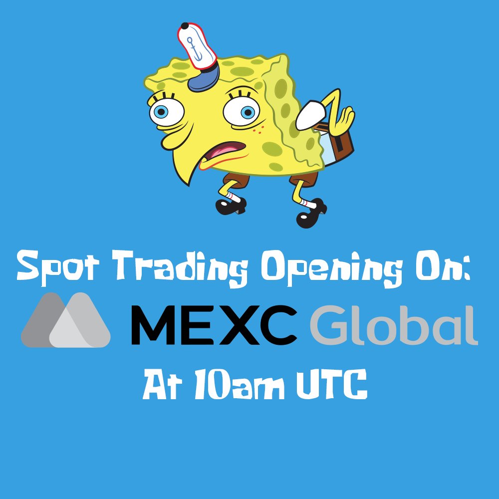 spongeoneth's tweet photo. 🌞Good morning, $SPONGE community!🧽

⏰ $SPONGE spot trading opens today at 10 am UTC on @MEXC_Global !

⏲️Set your timers so you don't miss out!

🔗https://t.co/idowker7B5 https://t.co/yfALfjF0TV