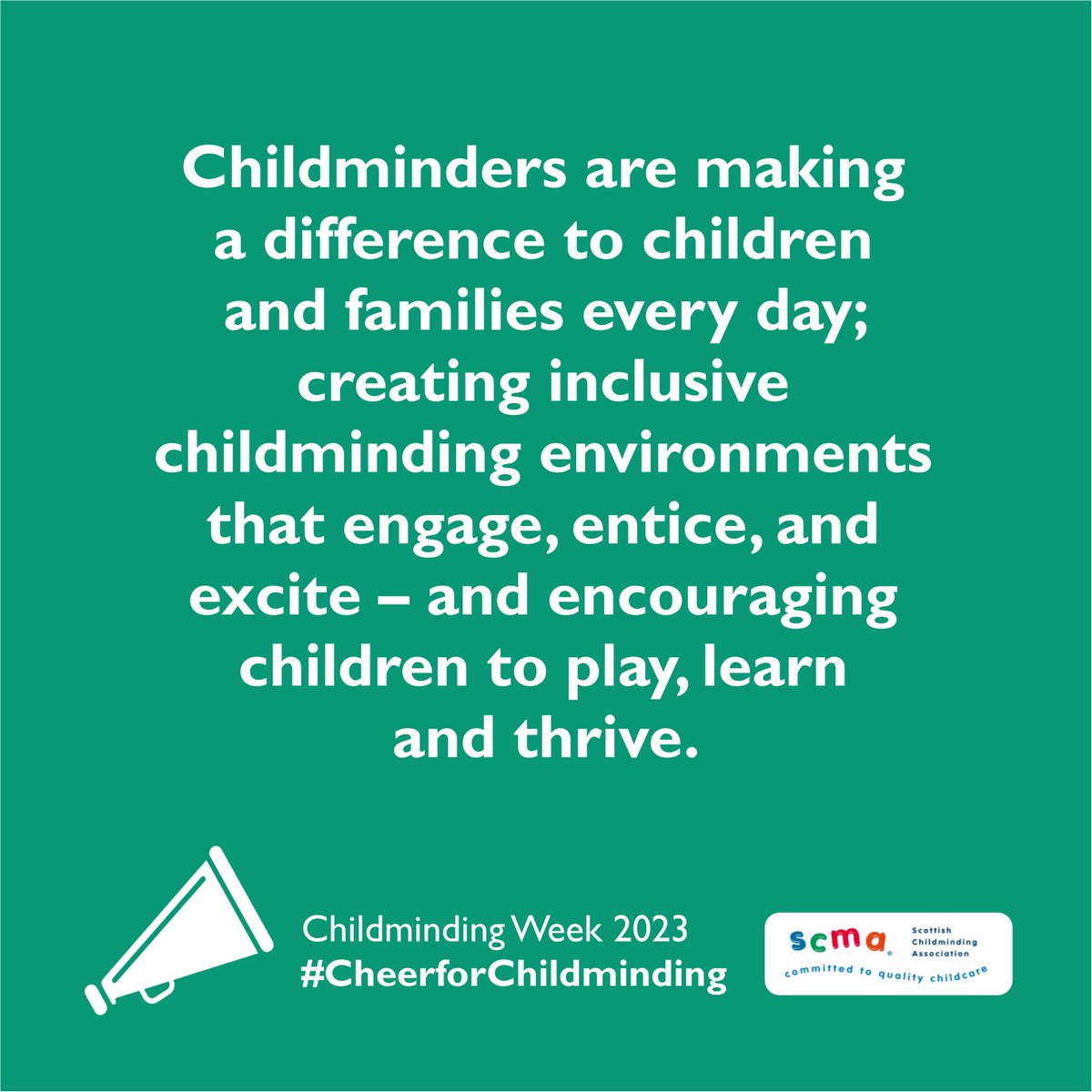 ScotChildmind's tweet photo. Childminders are innovative, creative, and enthusiastic – making learning fun for children – and supporting them to learn, grow and thrive through a variety of activities and experiences.

#CheerforChildminding #PlayLearnGrow #InspirationalChildminders #EmbracingDifference https://t.co/Xvh46toI59