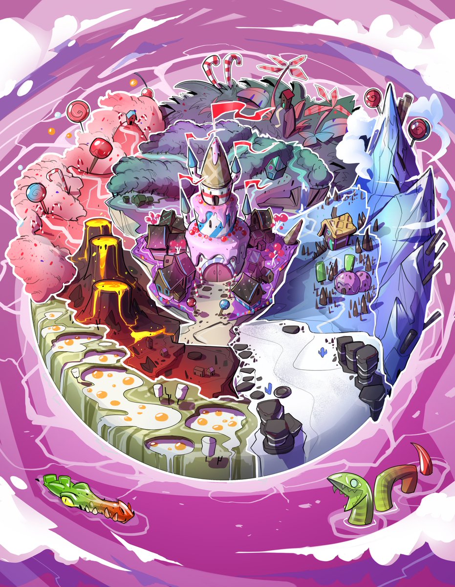 lodovicoTheRana's tweet photo. Manca poco al #modenaplay ,siete pronti ad aumentare esponenzialmente il livello di zuccheri e catapultarvi sull’isola di Nomnia?🍭🍭🍭
Potete preordinare SweetCherryPieVSEvil sul sito o acquistarlo direttamente in fiera presso lo stand @aces.games https://t.co/tcPKW0wImO