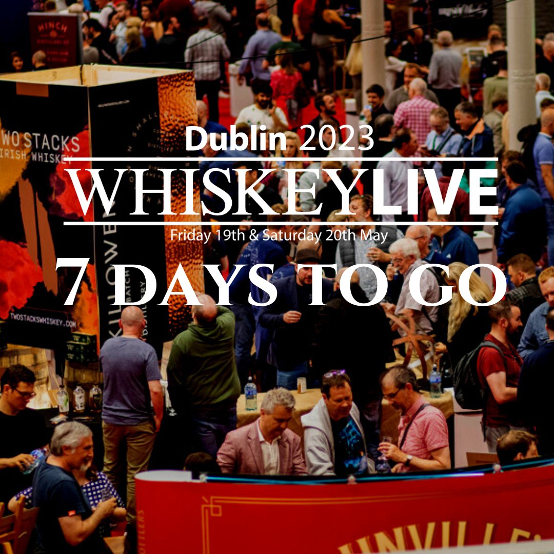 7 days and counting ... 🥃

Don't miss Ireland's Biggest Whiskey Festival! Over 100 brands, complimentary goody bag, water and samples throughout! 

whiskeylivedublin.com