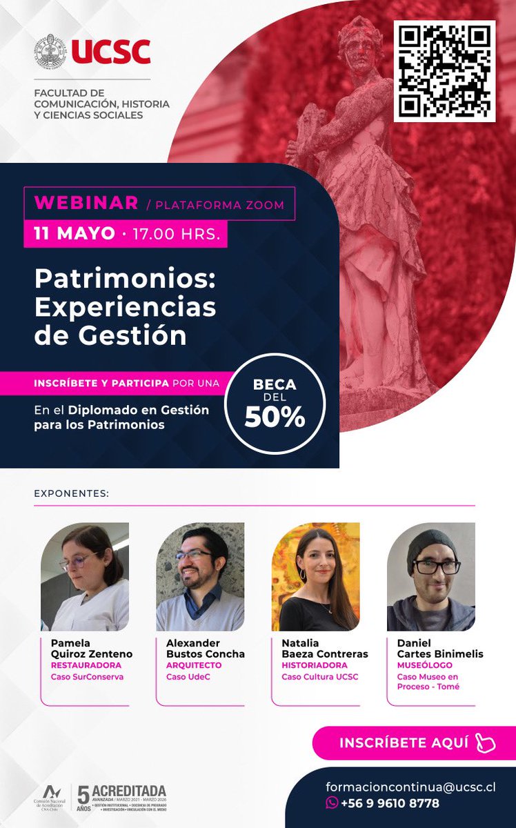 Formoso_Ortega's tweet photo. Los invitamos a participar de nuestro
Webinar 'Patrimonios: Experiencias de Gestión'.

https://t.co/ZFA2LDlnpV

Entre los participantes registrados, se sorteará una beca de 50% para el Diplomado en Gestión para los Patrimonios.

#webinar #gestion #patrimonio https://t.co/CnnOCAuD47