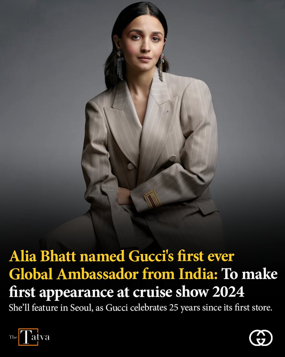 Alia Bhatt becomes first Indian global ambassador of Gucci, after