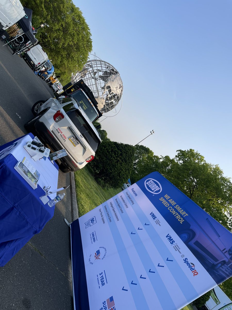 Sturdy is here at the 2023 NYC DCAS vehicle &amp; technology show. Come see us &amp; learn more about intelligent speed assistance. #VisionZero #RoadSafety