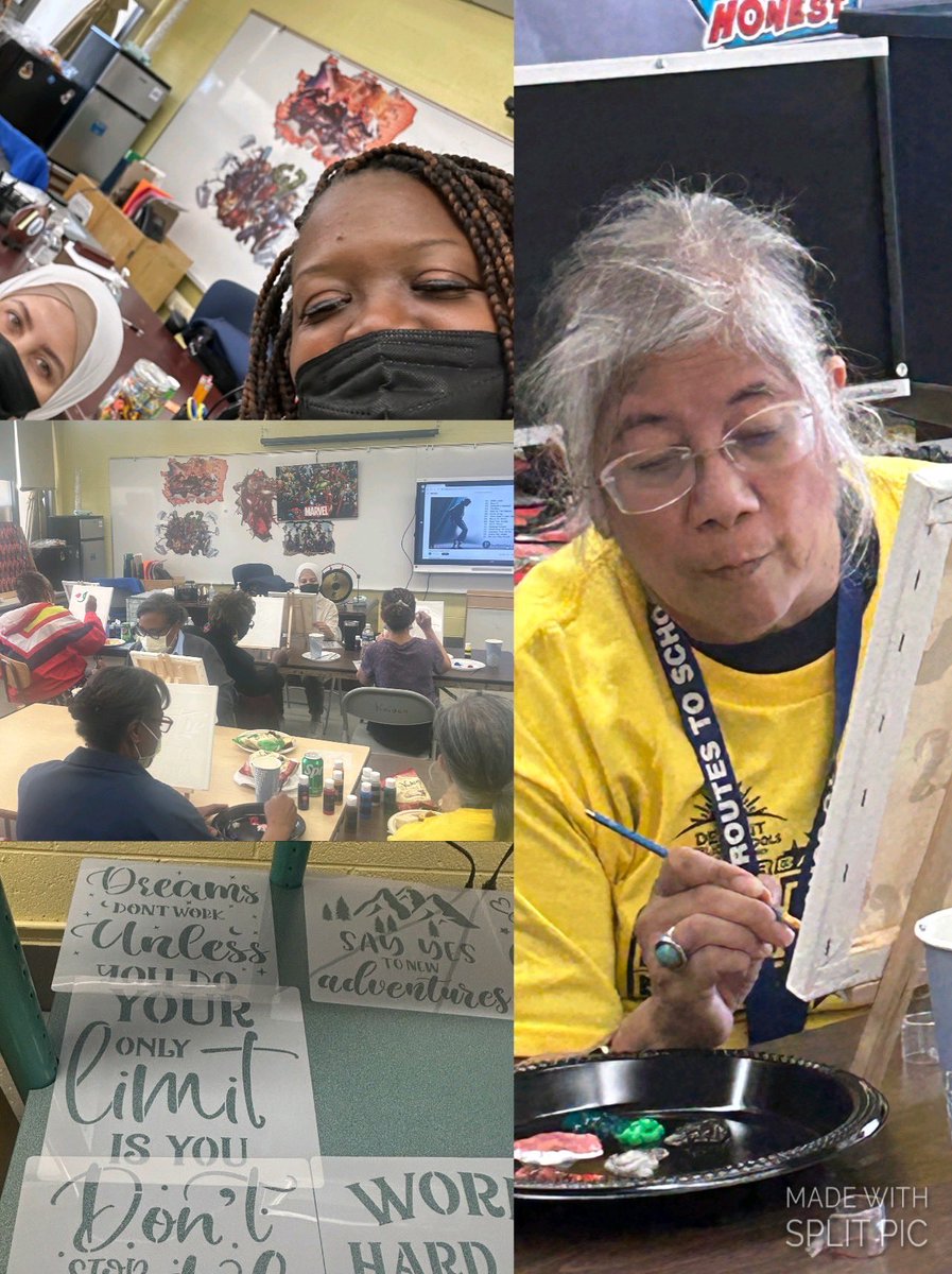 KeidanCenter's tweet photo. Painting with a Twist in celebration of Teachers Appreciation Week! Fun times. #KeidanKubs @ChristinaRouser https://t.co/OkdYNzXXDA