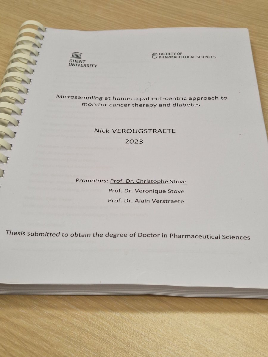 christophestove's tweet photo. Closed PhD Defense of Nick Verougstraete ongoing @UGent_Pharma.
🙏  jury members @ScheClavLab, @nwidmer, @LiesLahousse, @RogerPeroGascon, Daan Touw &amp; Laurence Roosens for the critical-constructive input &amp; Qs🙂!
🙏 extended to @ugent_fge coproms @StoveVeronique &amp; @AlainVerstraete! https://t.co/TlxyoyzKKL