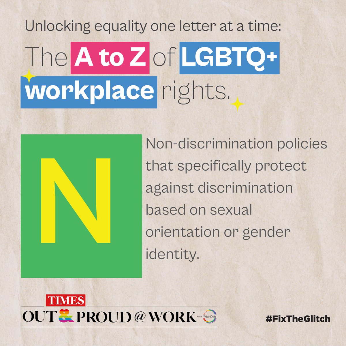 Take the pledge to #FixTheGlitch: timesoutandproud.com/#take-my-pledge #PrideatWork #InclusionMatters