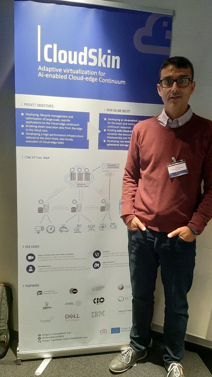 At #EUCEIEvent, the #CloudSkin project was splendidly represented by the coordinator, Dr. Marc Sánchez-Artigas. A great opportunity to share and disseminate our project