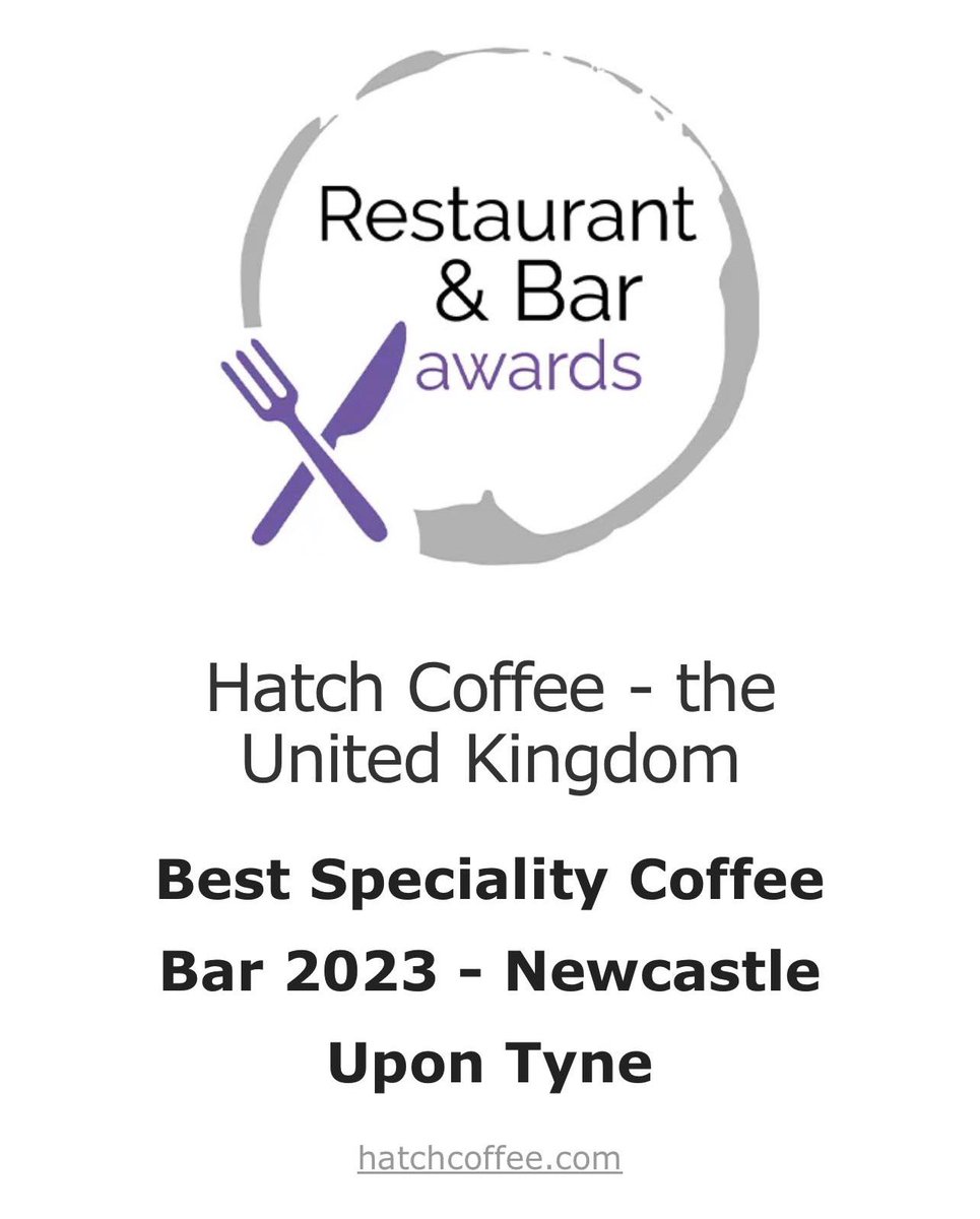 It’s great to receive the @_luxlifemag award for best speciality coffee bar. It’s always nice to see that other people recognise the commitment to quality and value here at Hatch Coffee. #awardwinning #coffee #newcastle #ne1 #No1