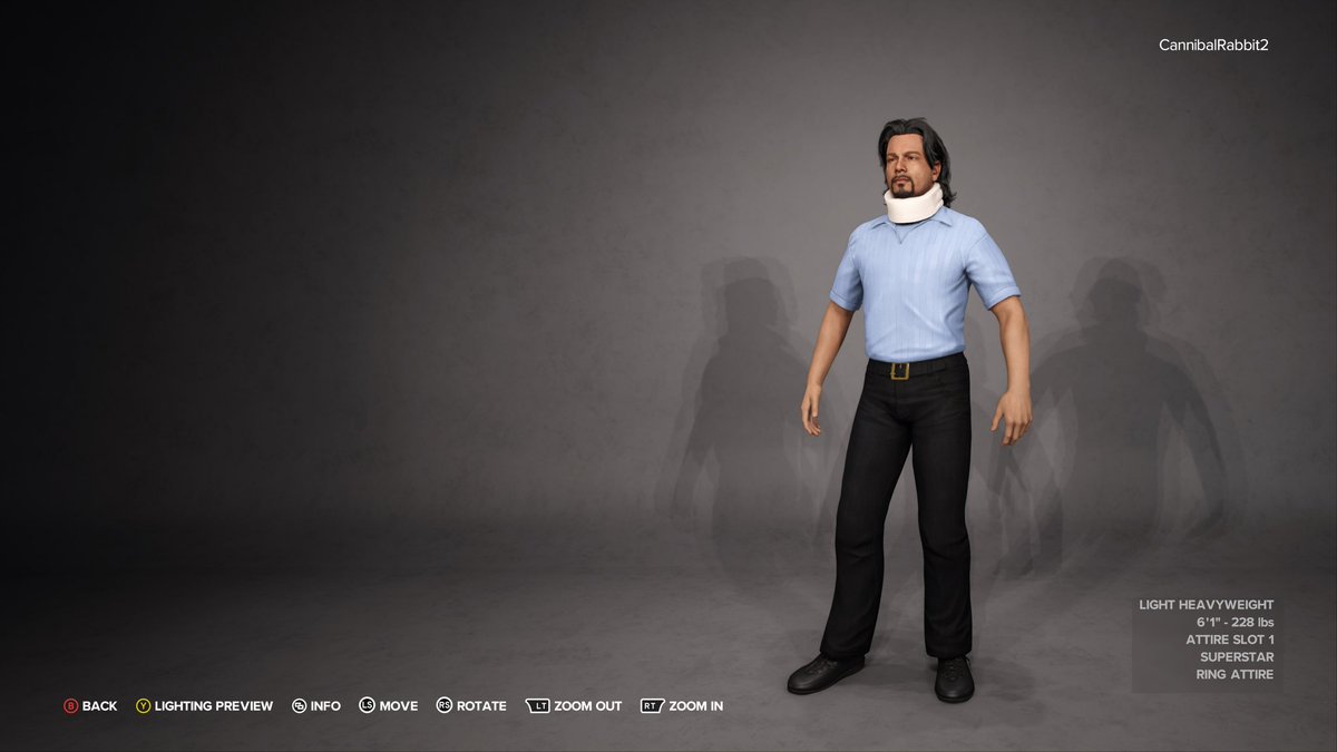 AaronOrr1984's tweet photo. No morphing or face photo yet just an idea for the special referee arenas @WWEgames #wwe2k23 #nickpatrick https://t.co/WWPfnNv4qf