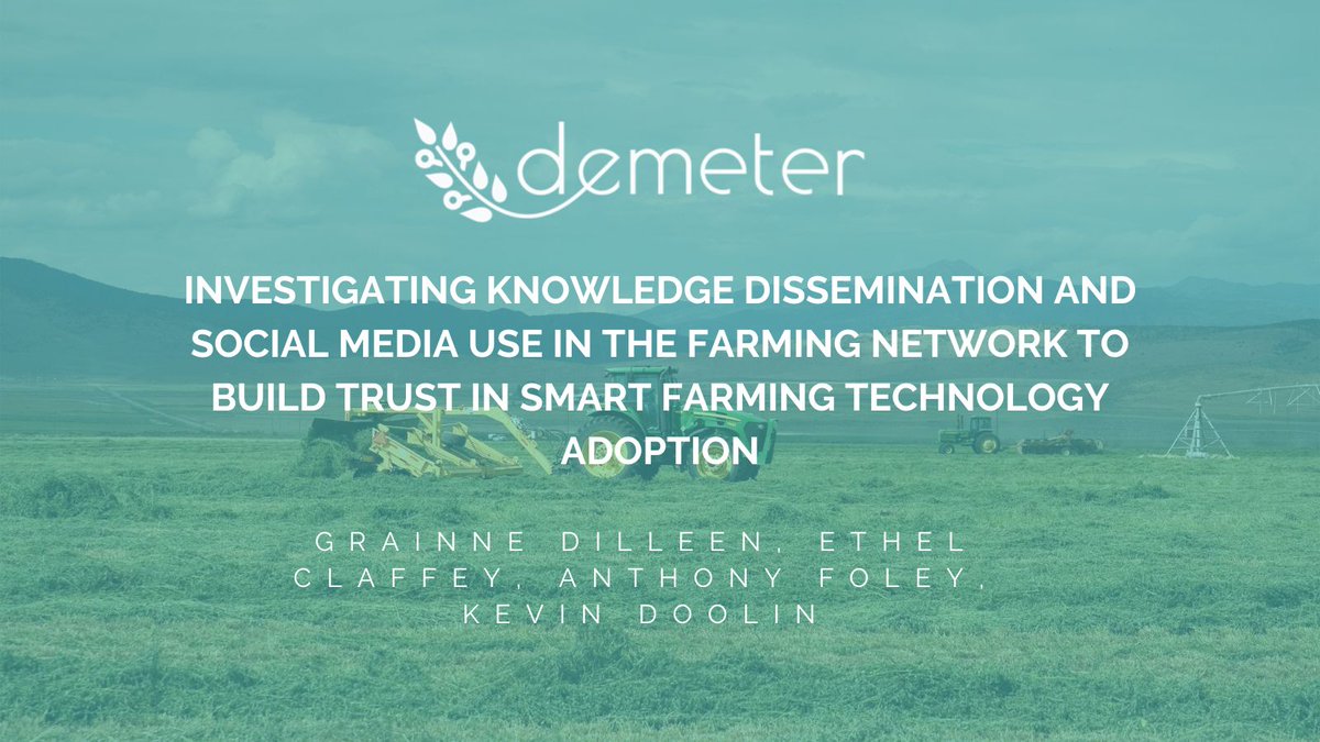 Researchers from @WaltonInst and @SETUIreland have published a paper in the Journal of Business and Marketing investigating how actors in the farmer’s network and social media influence Smart Farming Technology #SFT adoption 🧑‍🌾 @GraDilleen ➡️bit.ly/3LTs7Ok