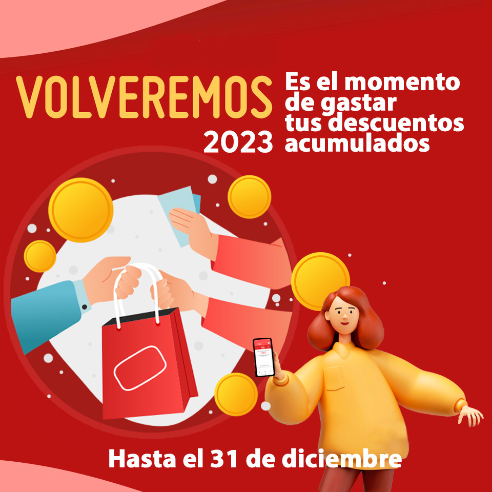 La etapa de generación de saldo para acumular bonificaciones en el programa  #Volveremos ha terminado, al agotarse la partida de 4 millones. ¡Ahora  puedes gastar el dinero acumulado en tu monedero virtual, image size:960x960