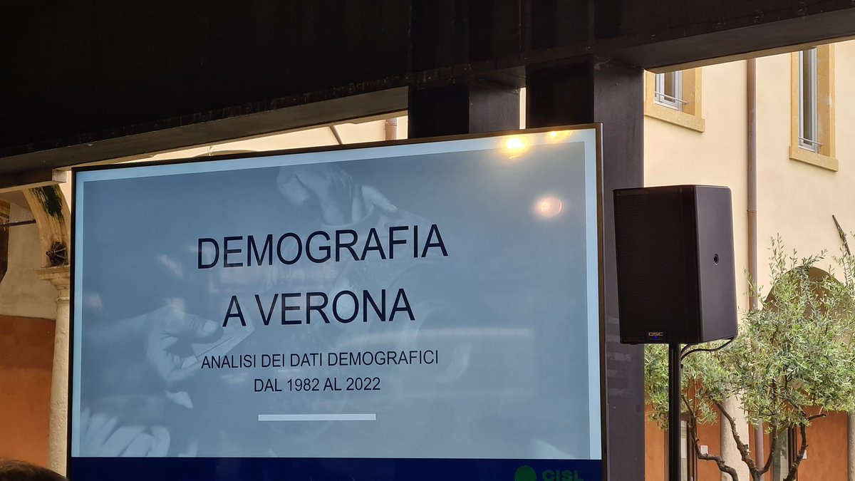 cislverona's tweet photo. 📣 L' impatto demografico sull' occupazione veronese ~ così il segretario @gveghini all' evento #athesis sulle nuove frontiere del #lavoro 👇 https://t.co/DbQOmnbWqO