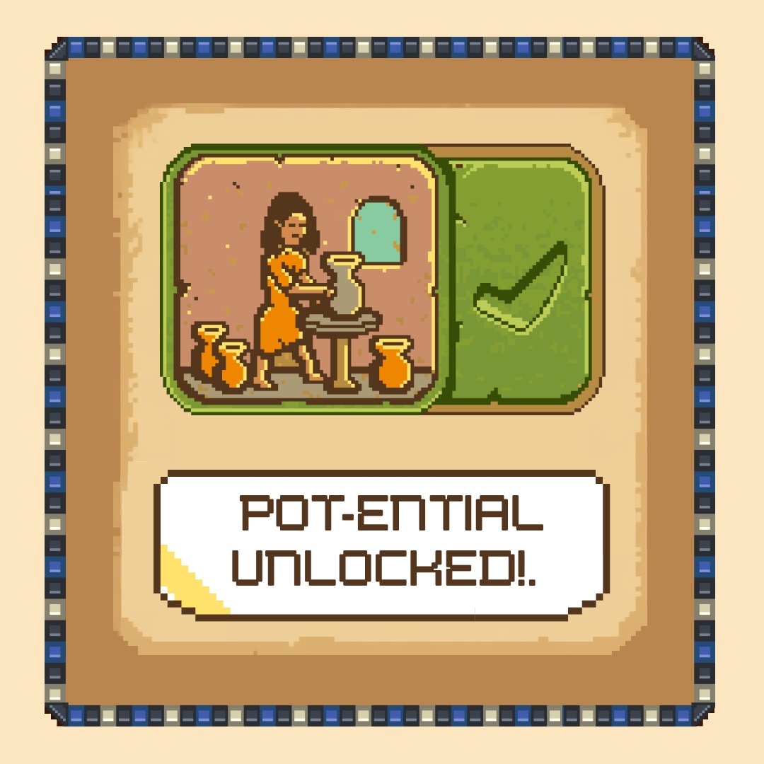 🏺 Unleash the power of the potter's wheel! 
🎡 New early age tech for your pottery pleasure. Shape your civilization's future one pot at a time! 

#TFCGame #PottersWheel #RTSPottery