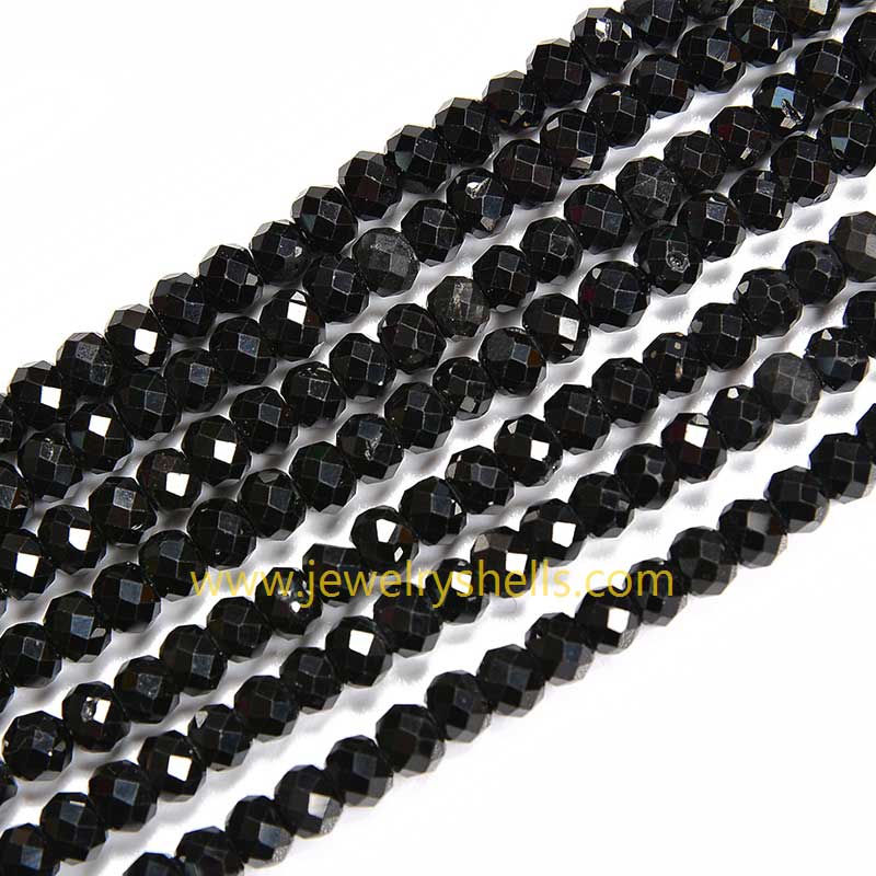 2*3mm, 3*4mm black tourmaline rondelle beads for jewelry making. Sharp checkerboard faceting, factory wholesale
jewelryshells.com/product/black-…

#gemstonefactory #wholesalegemstone #wholesalebeads #jewelryshells #shelljewelry #tourmaline #blacktourmaline #tourmalinebeads #rondellebeads